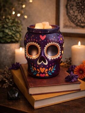 ScentSationals “Julia” Day of the Dead Sugar Skull 3D Wax Warmer | Full Size